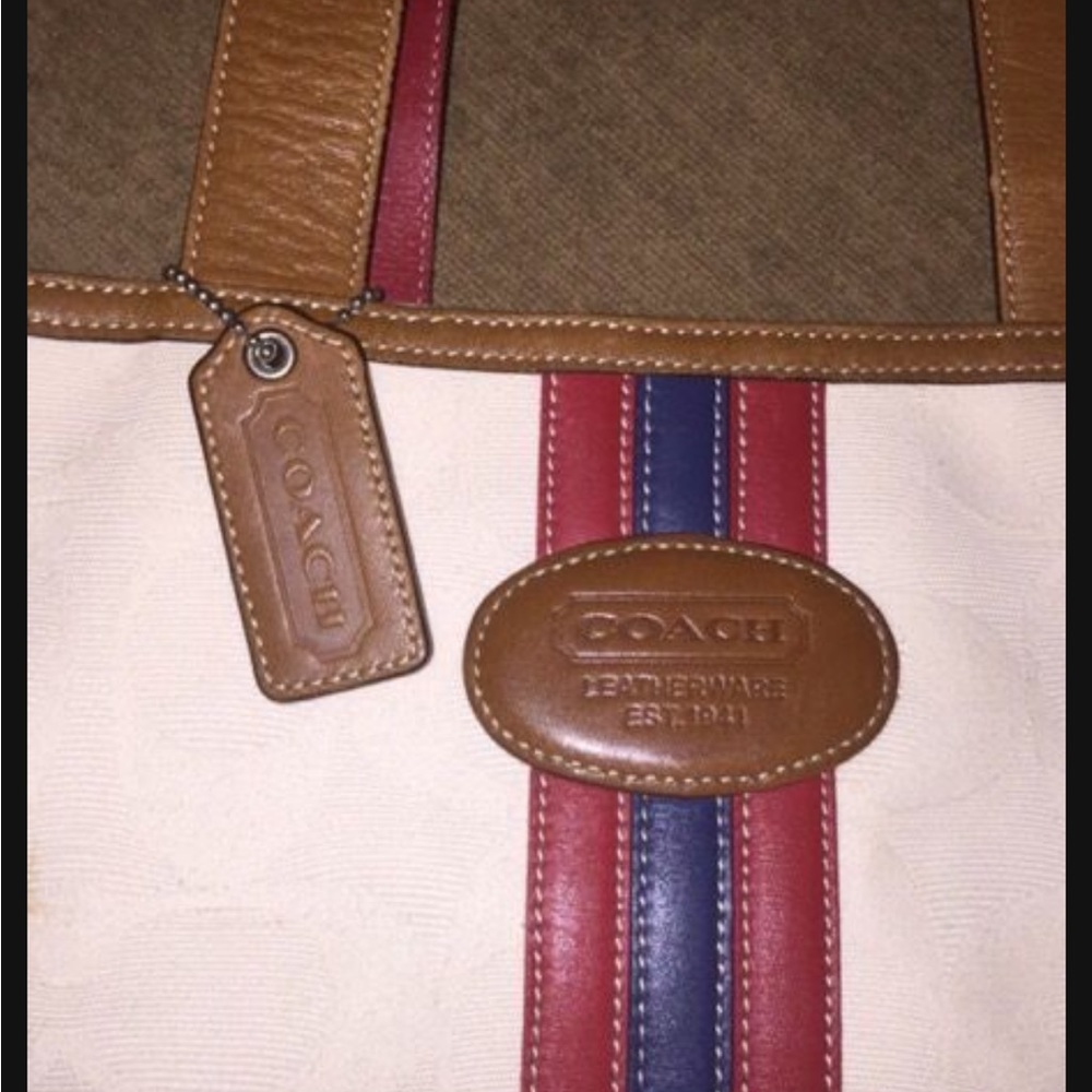 authentic Coach bag XL signature laptop/tote bag